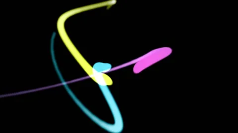 Neon fx serpent the screen Stock Footage 113464008