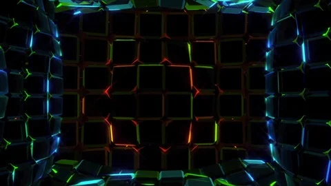 Neon gems motion Stock Footage 100533172