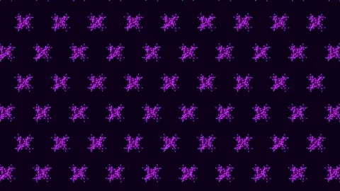 Neon Geometric Cross Pattern Animated Background, Seamless Loop Stock Footage 329507928