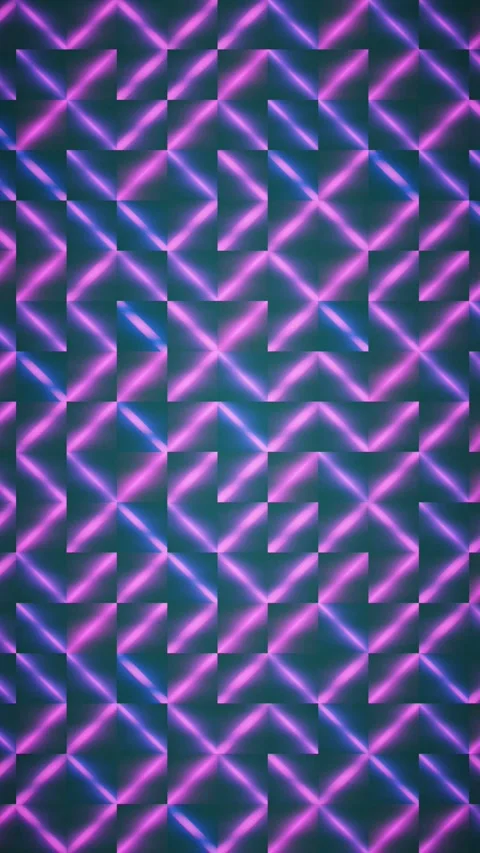 Neon Geometric Grid of Pulsing Pink and Blue Lines Background Stock-Footage 335022886