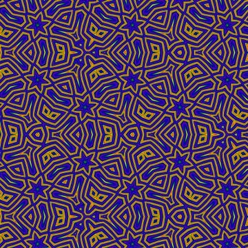 Neon geometric lines blue pattern for background Stock Illustration