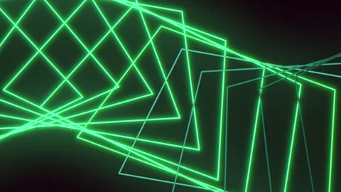 Neon geometric pattern futuristic background for web design Stock Footage 275604841