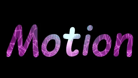 Neon geometric patterned text motion effect over black background digital Видео 344647165