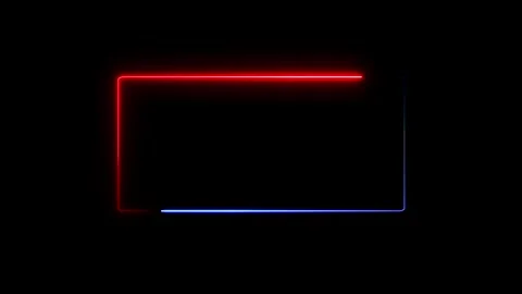 Neon Geometric Shapes Composition Stock Footage 332824422