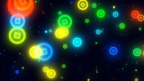 Neon geometry background. Loop 库存影片 70939274