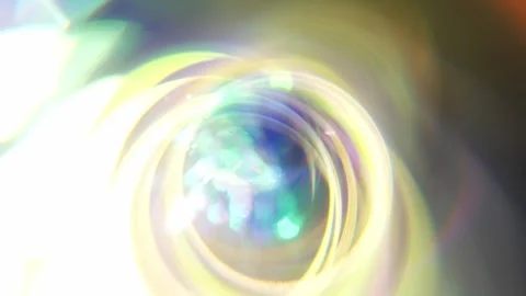 Neon glare, flashes and bokeh. A holographic neon swirl of lights. Purple and Stock Footage 318122753