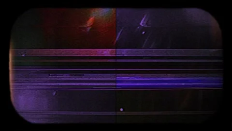 Neon Glitch Animation Loop for Trendy Openers Stock Footage 305284824