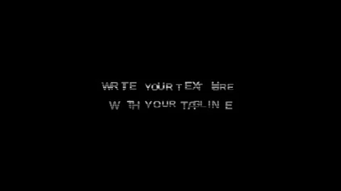 Neon Glitch Digital Title Animation with Binary Code Burst Modern Intro Stock Footage 337461458
