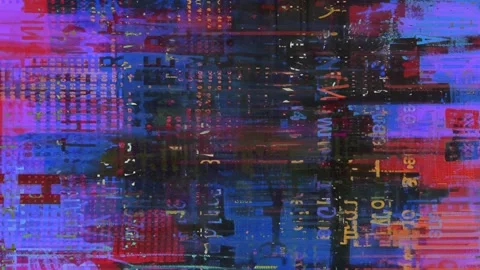 Neon Glitch Grunge Background Seamless Loop Stock-Footage 328371940