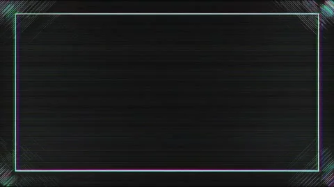 Neon glitch rectangle decorative border frame copy space text overlay seaml.. Stock Footage 339791543