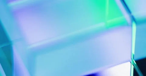 Neon glow background iridescent light reflection Stock Footage 232034551