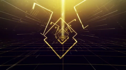 Neon Glow Background Loop Stock Footage 195636909