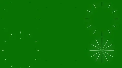 Neon Glow Circle Burst Explosion Animation 4K Green Screen Loop FX 库存影片 333596777