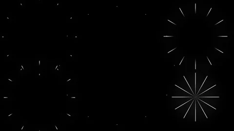 Neon Glow Circle Burst Explosion Animation 4K Black Screen Loop FX Stock Footage 333596780