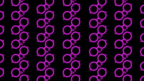 Neon glow element title effect background 스톡 동영상 281219196