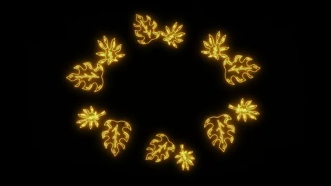 Neon glow element title effect background Stock Footage 287135919