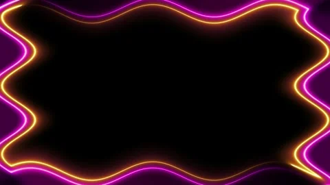 Neon Glow Frame Video stock 284403261