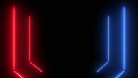 Neon glow infinite loop. 4k Abstract background Stock Footage 166104234