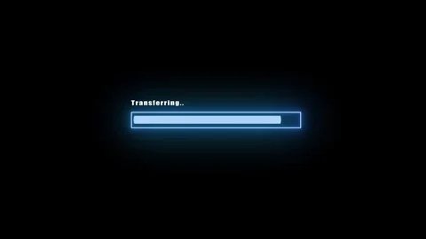 Neon Glow: Loading bar icon animation with 4k motion. Stock Footage 286143019