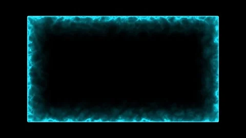 Neon Glow Rectangle Frame Animation Loop. Glowing Neon Rectangle Border. 스톡 동영상 337519702