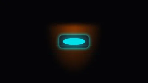 Neon Glow Rectangle Title Overlay for Video Graphics and Modern Design Stock Footage 337502670