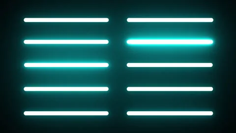 Neon glow stage modern reflection Stock Footage 301732557