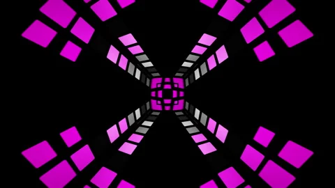 Neon glow stage modern reflection Stock Footage 301732775