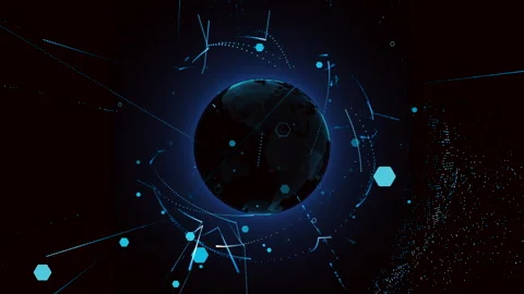 Neon glow stage modern reflection Stock Footage 301898216
