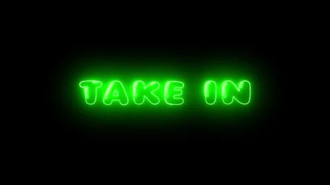 Neon Glow: Take In Text Animation with Dynamic Line Effect. Stock Footage 286145282