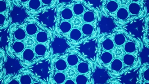 Neon glowing abstract background. animated mosaic pattern Stock Footage 278024297