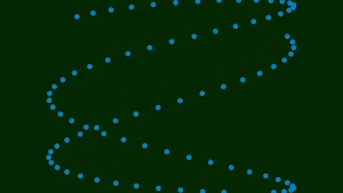 Neon glowing abstract curve paths for futuristic technology backgrounds Stock Footage 341057056