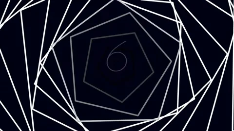 Neon glowing abstract hexagon network connecting points, futuristic technol.. Stock Footage 342094560