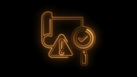 Neon glowing abstract representing data analysis security audit and success.. Stock Footage 346009128