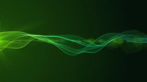 Neon glowing abstract wave line animation, futuristic flow curve background.. Stock Footage 335229223