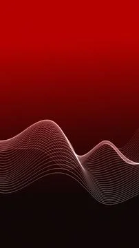 Neon glowing abstract wave line animation, vertical futuristic flow curve b.. Stock Illustration
