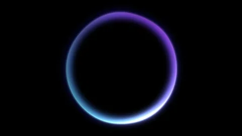 Neon Glowing Circle Abstract Background Loop Stock Footage 321681290