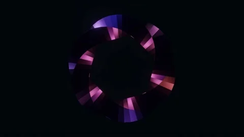 Neon glowing circle loop animation Stock Footage 145753287