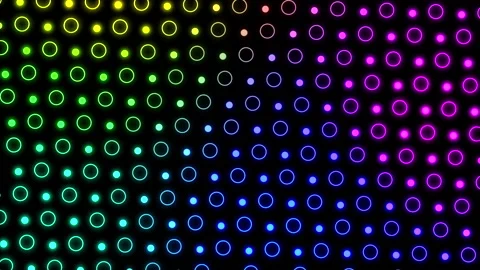 Neon glowing circle moving backdrop high quality 1080 video Stock Footage 165433324