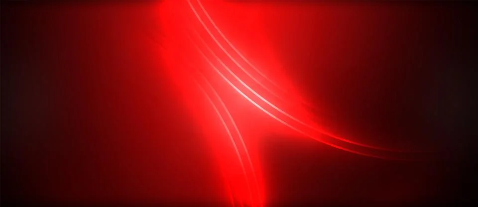 Neon glowing circle rays, light round lines in the dark, planet style neon wave Illustrazione stock
