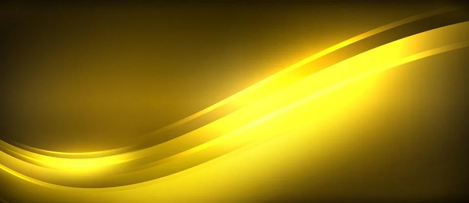 Neon glowing circle rays, light round lines in the dark, planet style neon wave Illustrazione stock
