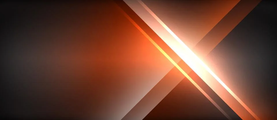 Neon glowing circle rays, light round lines in the dark, planet style neon wave Illustrazione stock