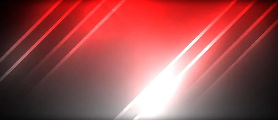 Neon glowing circle rays, light round lines in the dark, planet style neon wave Illustrazione stock