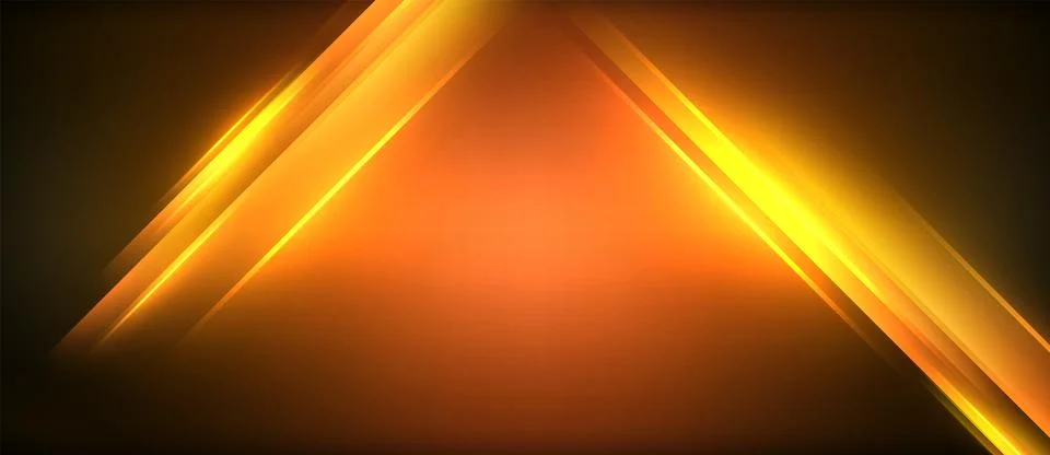 Neon glowing circle rays, light round lines in the dark, planet style neon wave 스톡 일러스트