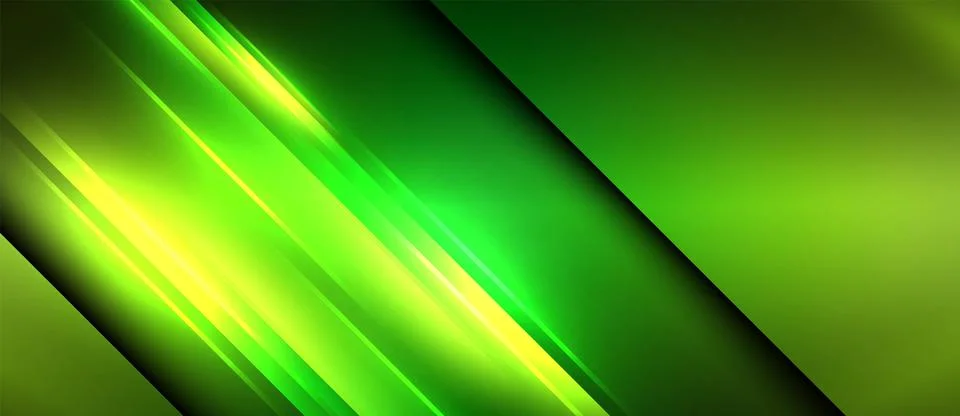 Neon glowing circle rays, light round lines in the dark, planet style neon wave Stockillustratie