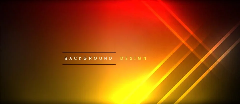 Neon glowing circle rays, light round lines in the dark, planet style neon wave Stock Illustration