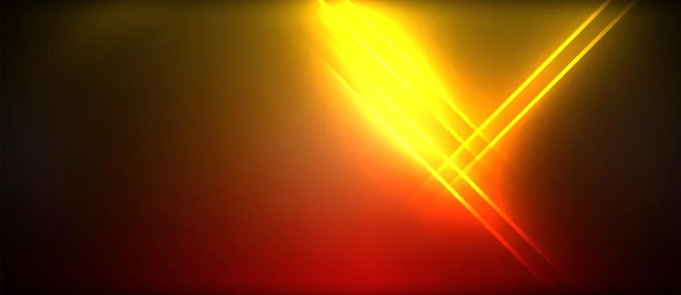 Neon glowing circle rays, light round lines in the dark, planet style neon wave 스톡 일러스트