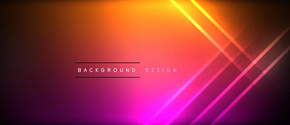 Neon glowing circle rays, light round lines in the dark, planet style neon wave Illustrazione stock