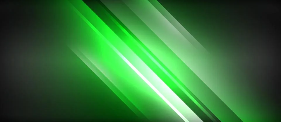 Neon glowing circle rays, light round lines in the dark, planet style neon wave Illustrazione stock