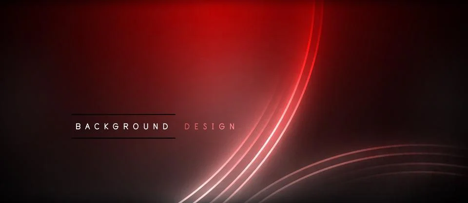 Neon glowing circle rays, light round lines in the dark, planet style neon wave 스톡 일러스트