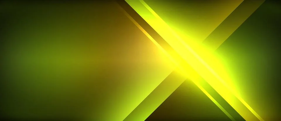 Neon glowing circle rays, light round lines in the dark, planet style neon wave Illustrazione stock